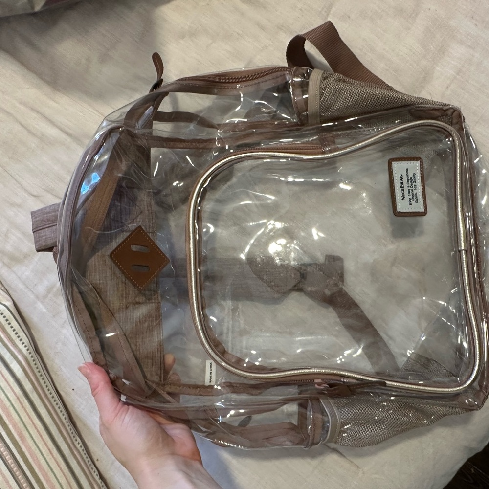 Clear backpack